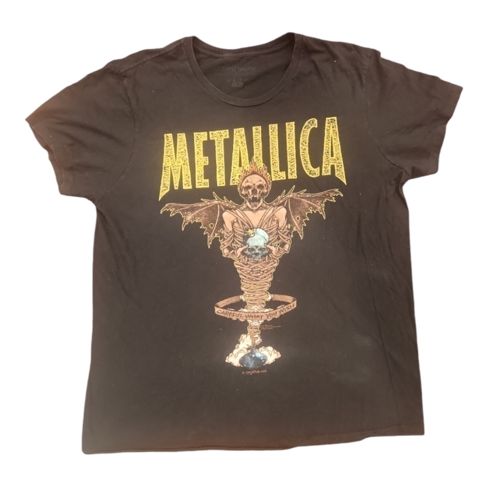 Metallica Pushead Careful What You Wish For Shirt Size 2XL Women's 2017